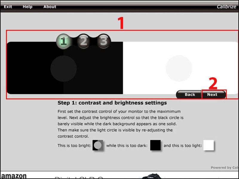 Hiệu chỉnh độ tương phản v&agrave; độ s&aacute;ng 
